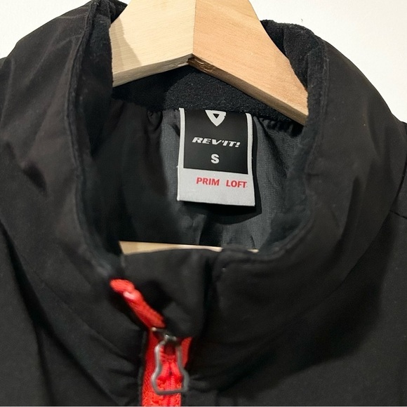 Rev'It! Men's Solar Insulated Ripstop Zip Up Jacket Black Red S‎ - Picture 9 of 12